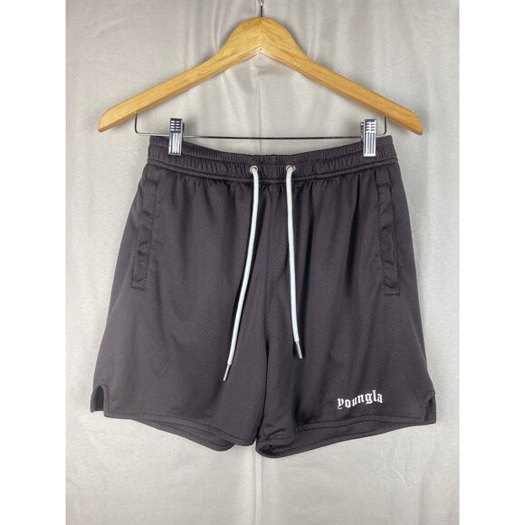 YoungLA Young LA 134 Game-Time Shorts Men’s sz Small Chocolate/Brown Mesh - Picture 1 of 9